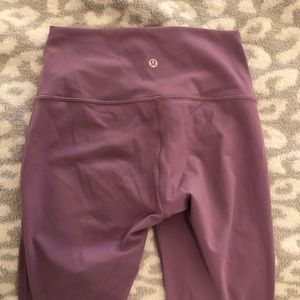 Lululemon wisteria purple wunder under leggings